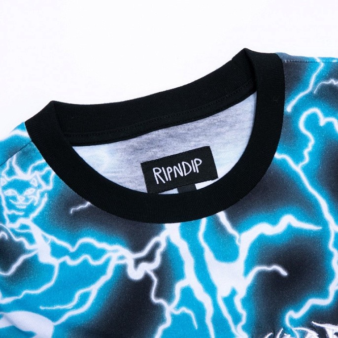 Футболка RIPNDIP Nikola Embroidered Tee Black/Blue