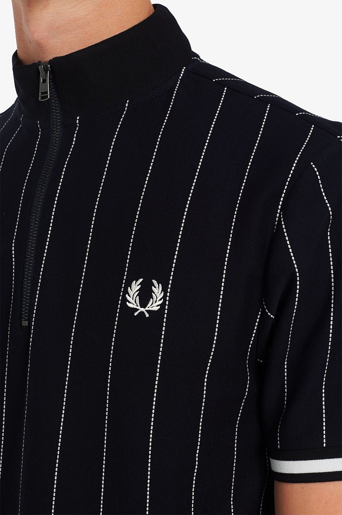 Рубашка поло мужская Fred Perry Fine Stripe Funnel Neck