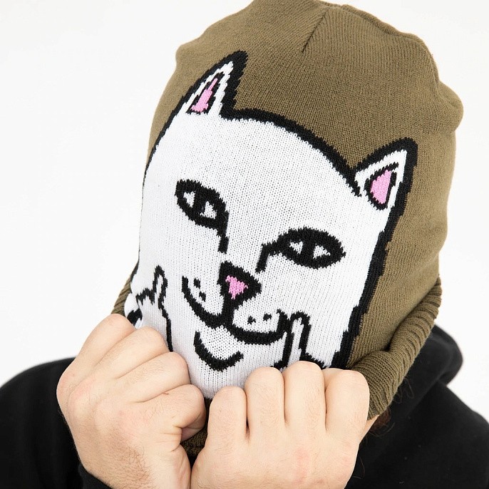 Шапка RIPNDIP Peeking Nermal Beanie Forest