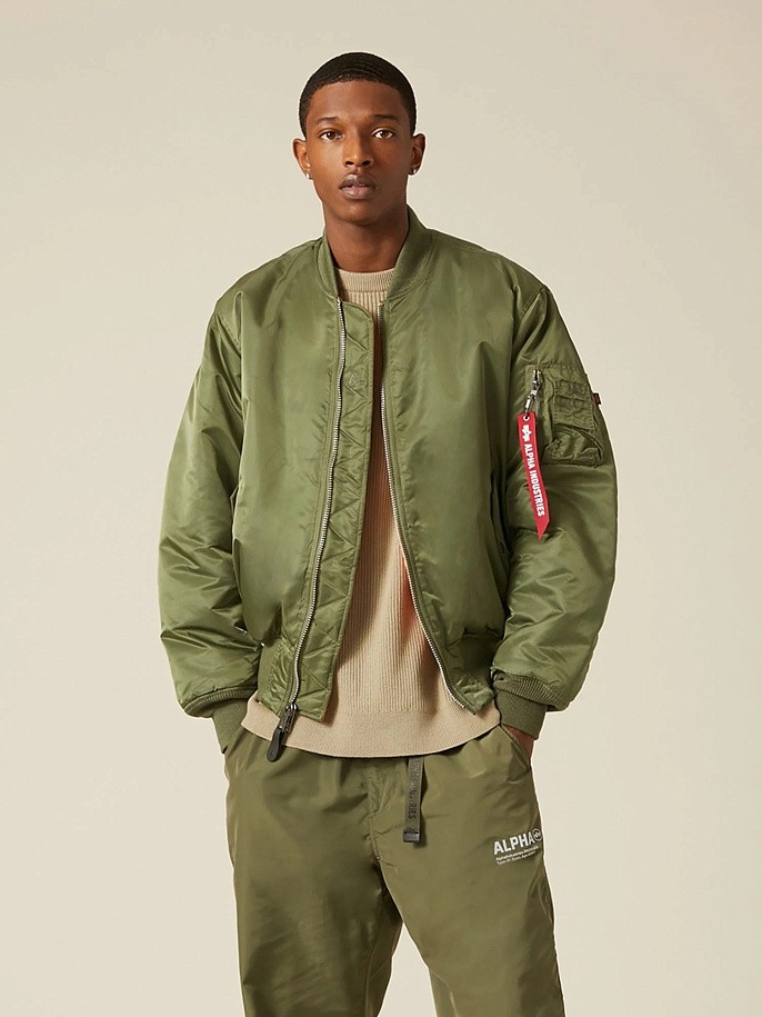 Куртка бомбер мужская Alpha Industries MA-1 Sage Green