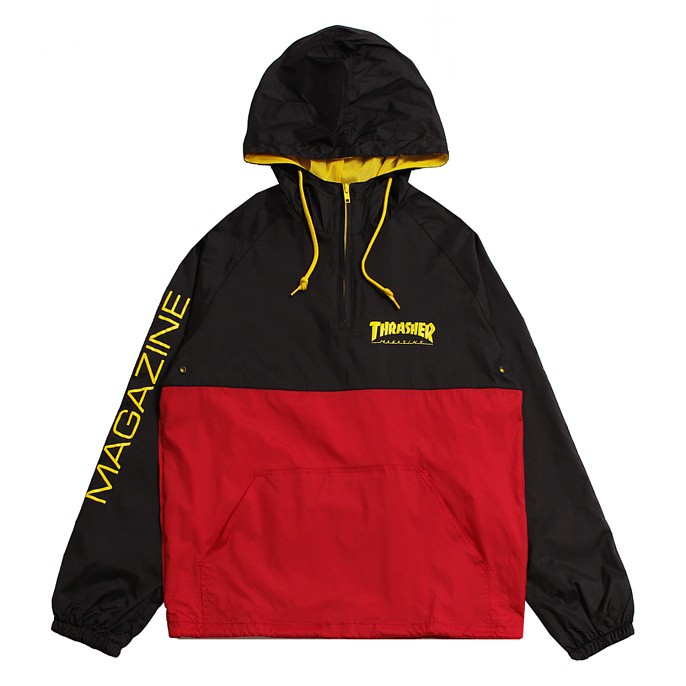 Анорак Thrasher Mag Logo Anorak Black Red