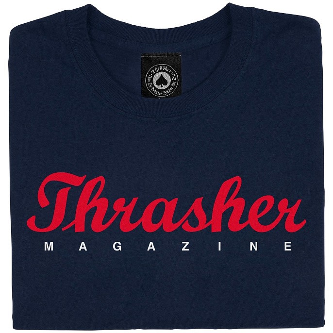 Футболка Thrasher Script T-shirt Navy