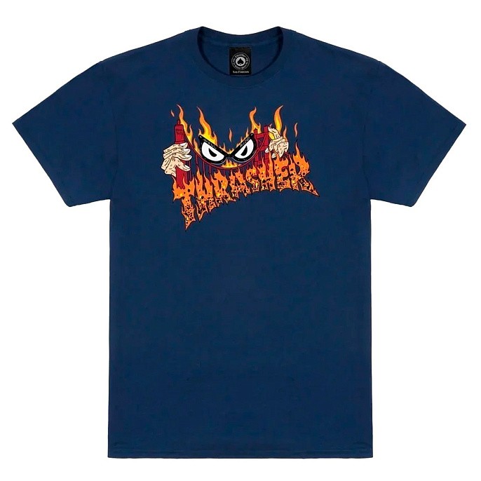 Футболка Thrasher Sck Free T-Shirt Navy