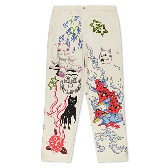 Брюки RIPNDIP Travis Pants Off White