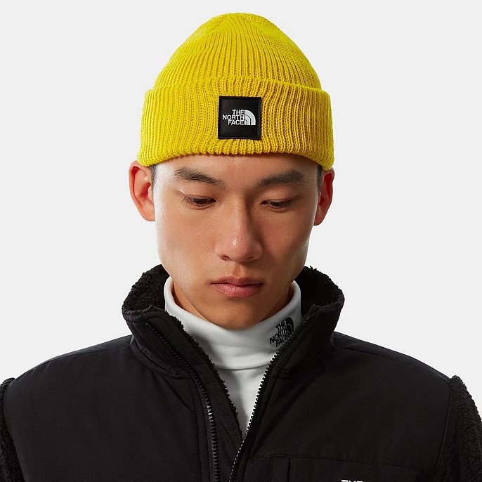 Шапка The North Face Black Box Beanie Lightning Yellow