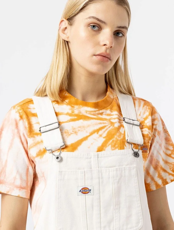 Комбинезон женский Dickies Duck Canvas Short Bib W Stone Washed Cloud