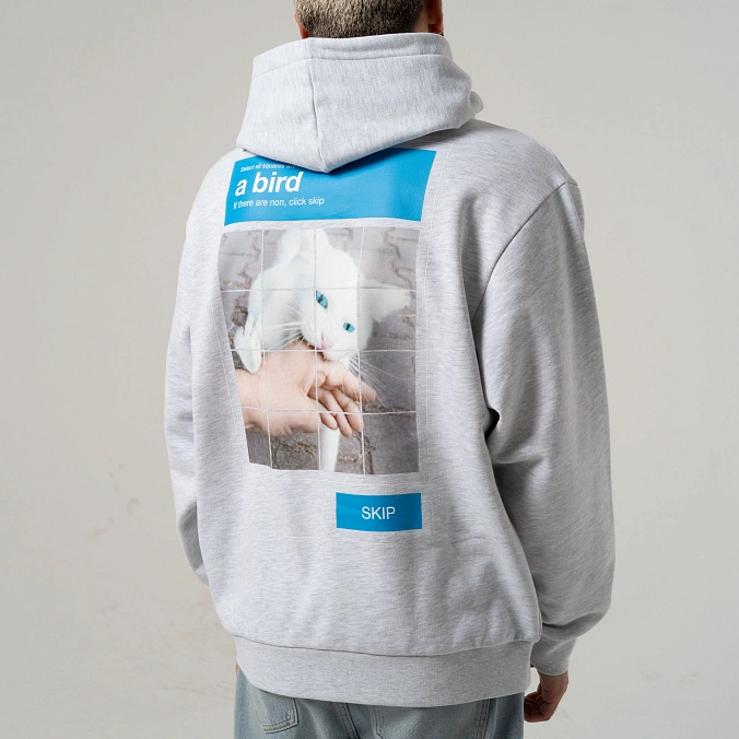 Толстовка RIPNDIP A Bird Hoodie Ash Heather