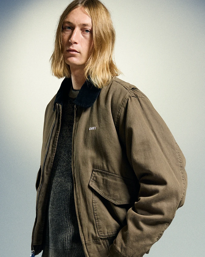 Куртка Obey Fade Wash CWU Jacket