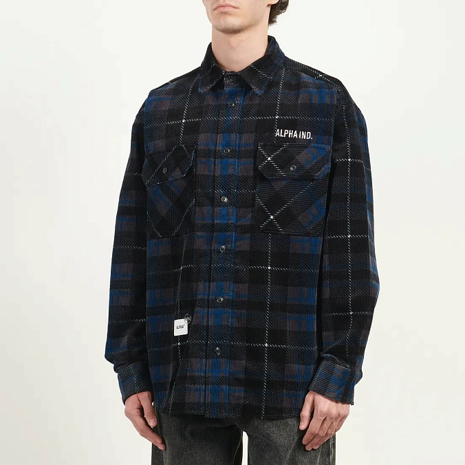 Рубашка Alpha Industries Unfrm Flannel Shirt Black